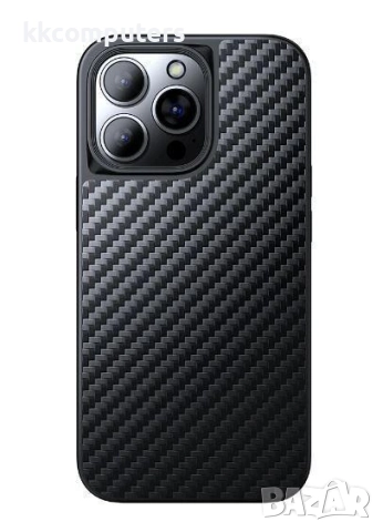 Калъф Wlons Kevlar MagSafe + стойка / Черен / за iPhone 16 Pro 6.3 Баркод : 3133033