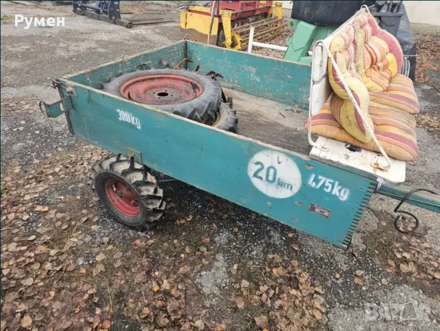 Мотоблок немски с ремарке, снимка 3 - Селскостопанска техника - 49875457