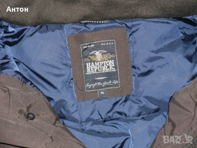 HAMPTON REPUBLIC нова оригинална мъжка парка гъши пух XXL, снимка 4 - Якета - 51943240