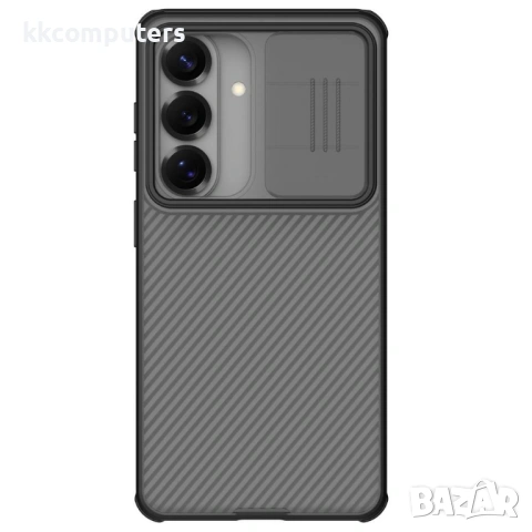 NILLKIN Camshield Pro за Samsung S26 - TPU+PC, Плъзгащо капаче, Прозрачно-черен