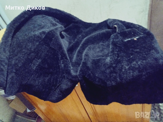 Офицерска шуба от соца дълга естествена кожа на Велур Ловеч размер ХЛ, снимка 5 - Якета - 52943909