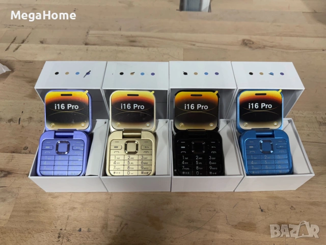 ПРОМО!! Сгъваем мобилен телефон I-16 Pro Flip Mobile Phone , снимка 2 - Други - 53279967