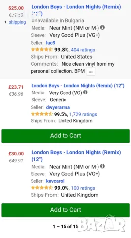 LONDON BOYS- LONDON NIGHTS MAXI SINGLE Английско издание 1989г Отлично състояние на винила и обложка, снимка 4 - Грамофонни плочи - 47149394