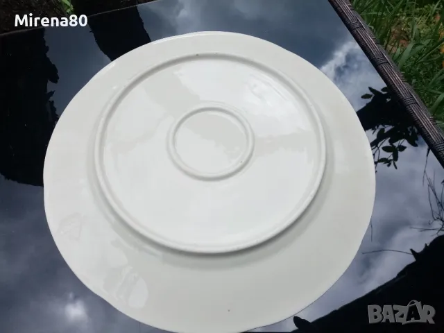 Красиво старо плато, снимка 4 - Чинии - 49772372