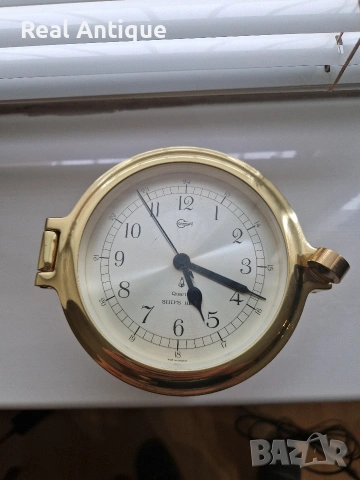 Прекрасен антикварен немски бронзов яхтен корабен часовник Barigo , снимка 2 - Антикварни и старинни предмети - 54218908