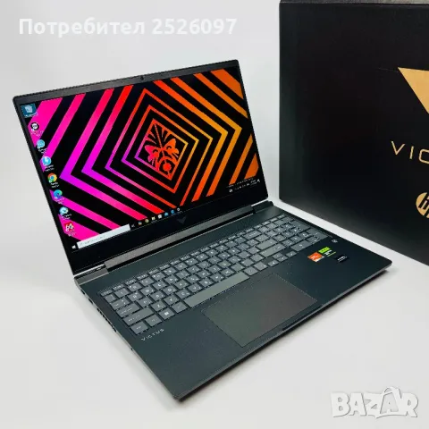 НОВ HP Victus 16 144Hz/5 7640HS 12x5.00GHz/RTX 4050/16GB DDR5 5600MHz, снимка 3 - Лаптопи за игри - 47999480