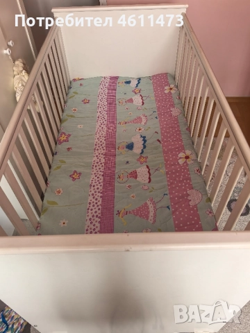 Детска дървена кошара , снимка 3 - Бебешки легла и матраци - 51920208