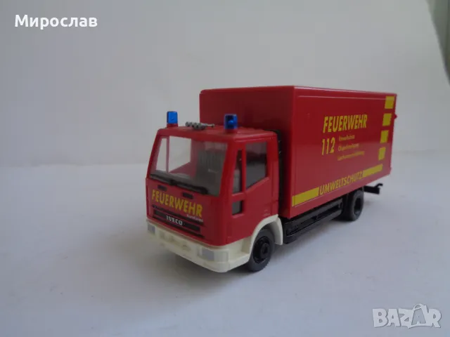 WIKING H0 1/87 IVECO ПОЖАРНА МОДЕЛ ИГРАЧКА КАМИОН, снимка 5 - Колекции - 47430725