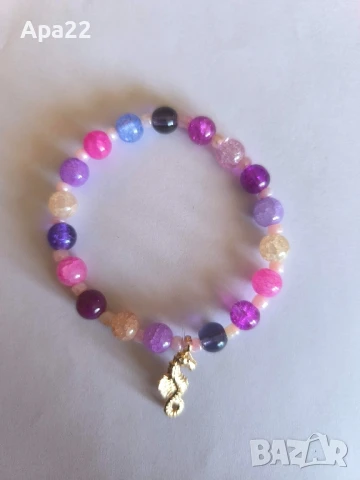 Продавам гривни с мъниста -ластични, снимка 2 - Гривни - 51005157