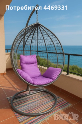 Градинска висяща люлка тип гнездо,яйце–Промоция!