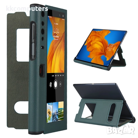 Huawei Mate Xs View Window Кожен Калъф и Протектор, снимка 4 - Калъфи, кейсове - 52847022