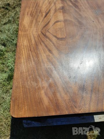Масивна дървена маса от 70 те години, снимка 4 - Маси - 46392460