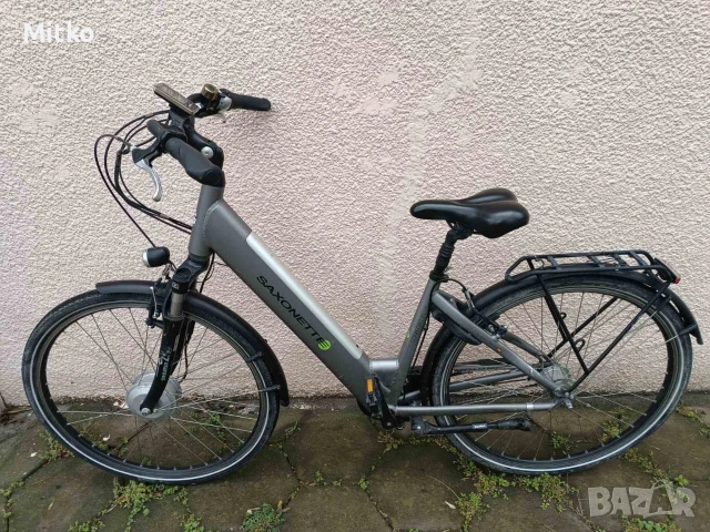 нов 28 цола електрически алуминиев велосипед на 150 км неразличим от нов внос от Германия , снимка 6 - Велосипеди - 53965659