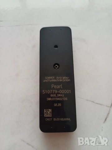 Дистанционно управление за гаражни врати и щори Sommer Pearl 868MHz, снимка 2 - Друга електроника - 26996649