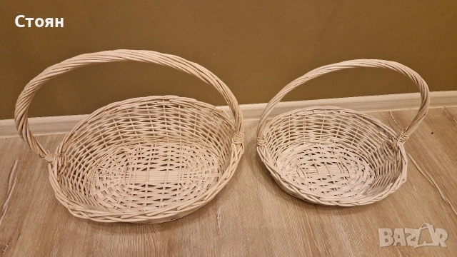 Подаръчна декоративна плетена кошница, снимка 2 - Декорация за дома - 53436470