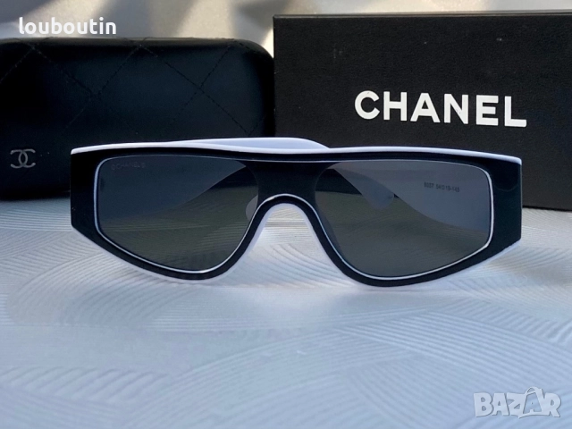 Дамски слънчеви очила маска черно и бяло, снимка 9 - Слънчеви и диоптрични очила - 51703389