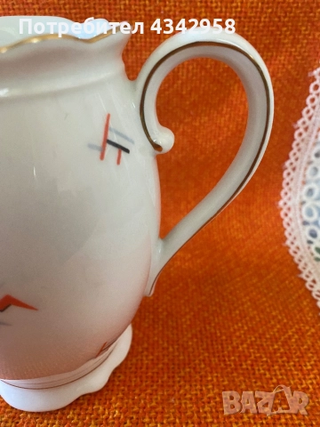 Kaiser. Bavaria. 1930 г. Порцеланова кана за мляко., снимка 4 - Антикварни и старинни предмети - 52255203