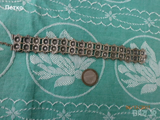 Стар накит украшение 19.5 / 2.5 см  60 грама, снимка 9 - Антикварни и старинни предмети - 52604452