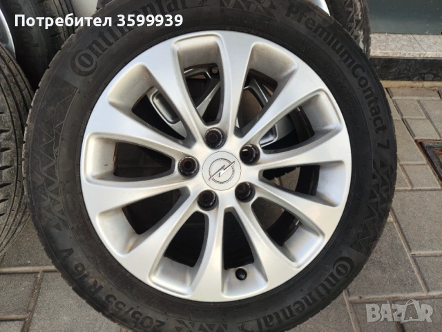 Оригинални алуминиеви джанти с гуми 5/110 R16 Opel, Alfa Romeo, Fiat,Saab , снимка 2 - Гуми и джанти - 53743463
