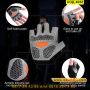 Еластични ръкавици без пръсти за колоездене или фитнес в черен цвят - КОД 4058, снимка 9