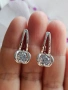 Нови сребърни обеци с циркони, снимка 1