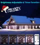 Външни коледни лампички Icicle със снежинки,10.7 м,240LED,дистанционно, снимка 2