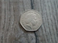 Монета 2004 Великобритания 50 pence 50p (4 Minute mile - Roger Bannister) - Elizabeth II, снимка 3
