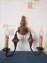 Стари стенни лампи, изработени от дърво и бронз. БАРОКОВ СТИЛ. , снимка 7