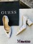 Guess обувки на ток в бяло и бежово и чанти, снимка 6