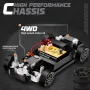 Porsche спортна кола 2,4 GHz High-Speed 4WD RC Drift Car 8х гуми, снимка 9