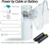 Преносим безшумен парен инхалатор за възрастни и деца - USB/захранван от батерия, снимка 5