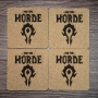 Комплект подложки за чаши (coaster) World of Warcraft HORDE, снимка 1