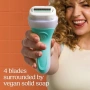 Нова Wilkinson Intuition 2 в 1 дамска самобръсначка за чувствителна кожа със сапун 4 остриета , снимка 3