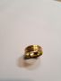Невероятен дамски позлатен пръстен тип халка, снимка 1 - Пръстени - 45449426
