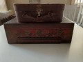 Кутии пирографирани за 25 евро и кожена за 15 евро Състояние ,видно от снимките., снимка 1
