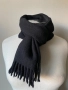 Мъжки, черен шал от 100 % вълна мерино, снимка 4