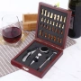 Луксозен Сет за Вино и Шах в Дървена Кутия с Аксесоари. Сет за Вино.Подаръчна Кутия за Вино и Шахмат, снимка 3