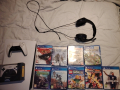 ps5 slim със 9 игри, 2 нови контролера и слушалки hyperx. , снимка 2