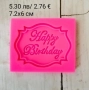 Силиконов молд Happy birthday различни видове, снимка 3