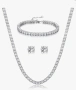 Елегантен тенис комплект бижута с Cubic Zirconia, снимка 1
