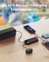 Charmast 22,5 W Power Bank, 20000 mAh вградени 4 кабела, тънко USB C преносимо зарядно устройство, L, снимка 5