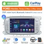 Android мултимедия за FORD – DSP, CarPlay, Android Auto, навигация, DVD (черна или бяла), снимка 1