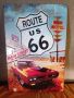ROUTE US 66-MAIN STREET of America-метална табела(плакет), снимка 1 - Аксесоари и консумативи - 45803906
