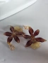 Обеци с естествен цвят на мини орхидея., снимка 2