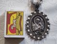 Сребърна икона,  медальон с Богородица, Дева Мария и синджир с общ грамаж 44,84 , снимка 8