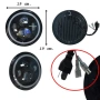 1бр. ЛЕД LED халоген за JEEP 19см, 60W, къси, дълги и angel eyes, 12V, снимка 3