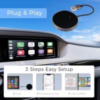 Нов Бърз Безжичен CarPlay Адаптер, Пълна Функционалност за iPhone кола Айфон, снимка 2 - Друга електроника - 45529648