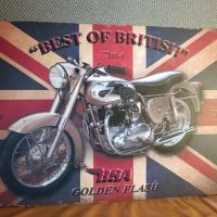 BSA Golden Flash-Best of British-метална табела (плакет), снимка 2 - Аксесоари и консумативи - 45808015