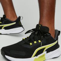 Унисекс маратонки PUMA Power Frame Training Shoes Black/Yellow, снимка 7 - Маратонки - 45760322