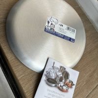 Алуминиев Тиган Agnelli 3мм за Палачинки с Незалепващо Покритие и Дръжка от Неръждаема стомана, 24см, снимка 5 - Съдове за готвене - 45171368
